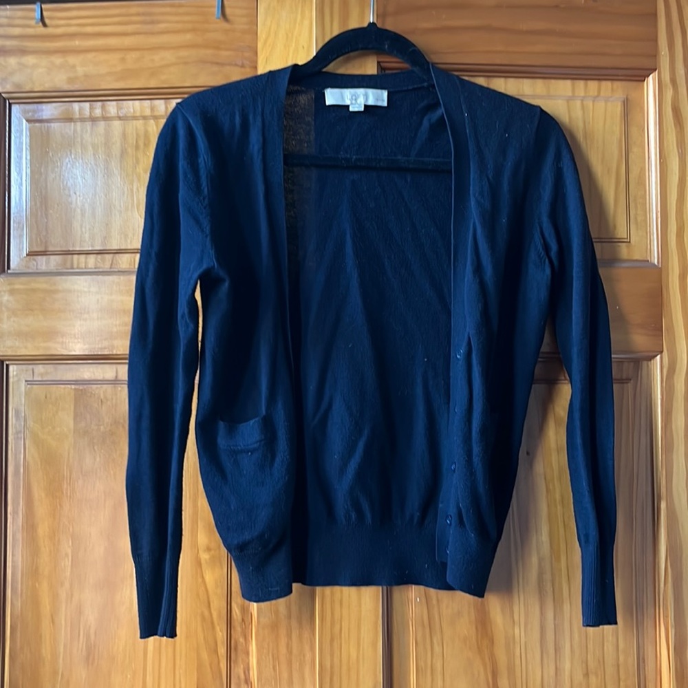 Ann Taylor Loft Navy Cardigan
